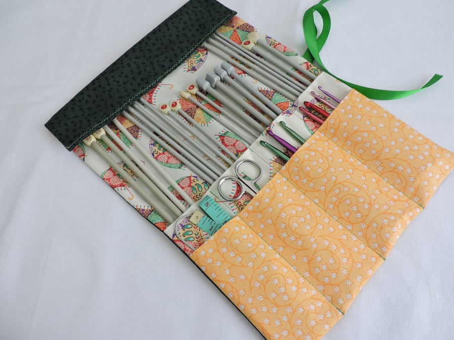 Sale now 7.00  Knitting Needle and Crochet Hook Roll 