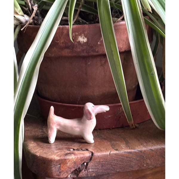 Ceramic sausage dog