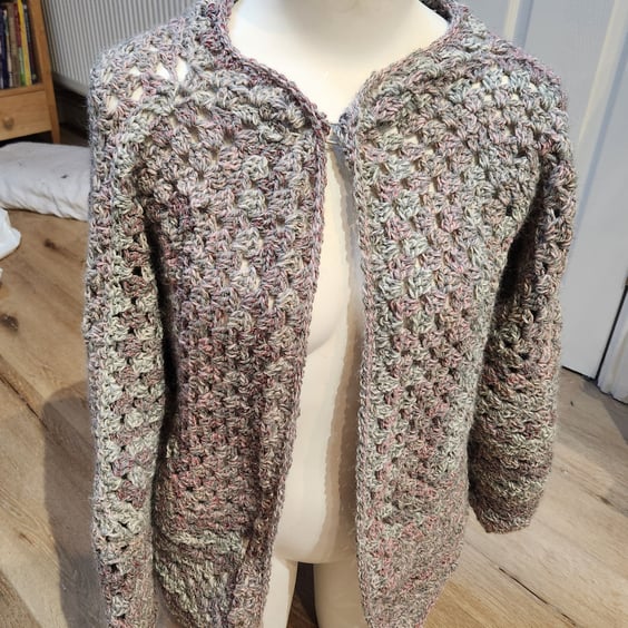 Crochet Hexagon Cardigan 