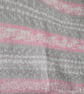 Hand Knitted Fair Isle Baby Blanket - Pink, Cream, Fawn Pram Gift - Image 3