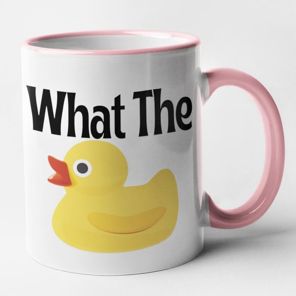 What The Duck Mug Funny Non Swearing Mug Funny Pun Themed Coffee Cup Christmas 