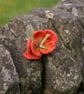 Handmade felted wool flower pin brooch - Image 4
