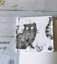 Grey Cat Fabric Corner Bookmark - Image 2