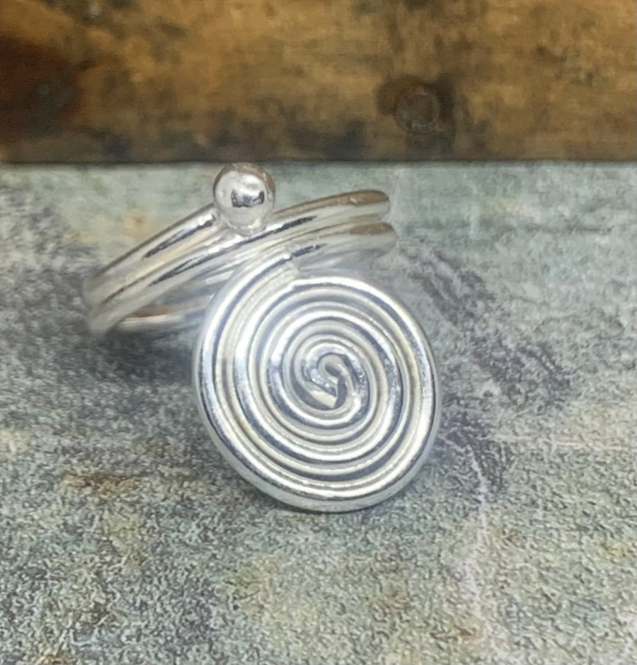 Sterling Silver Spiral Ring