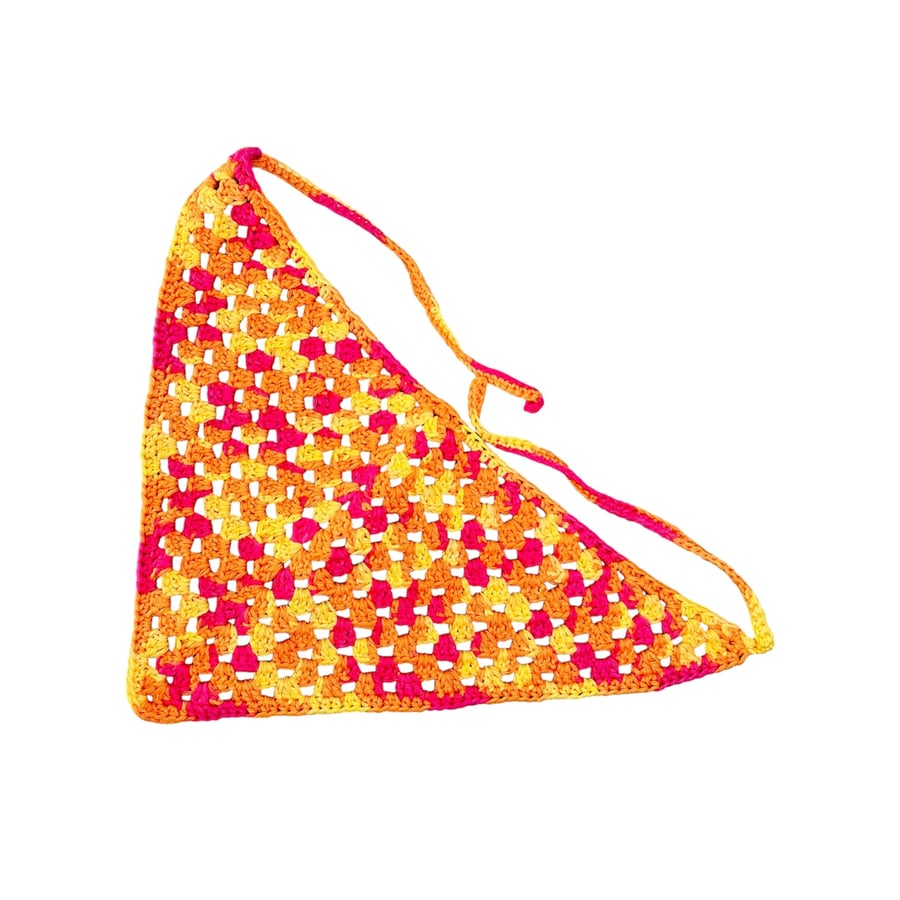 Multicoloured head scarf bandana boho chic hair accessories summer fashion 