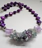 Amethyst, Fluorite & Howlite Necklace 'ONE OFF' - Image 4