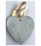 A heart shaped mosaic pendant with a snowy owl and thrush theme.  - Image 2