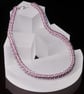 Pink and Silver Netted Necklace - Image 1
