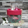 Retro Flamingo Contemporary Storage Baskets