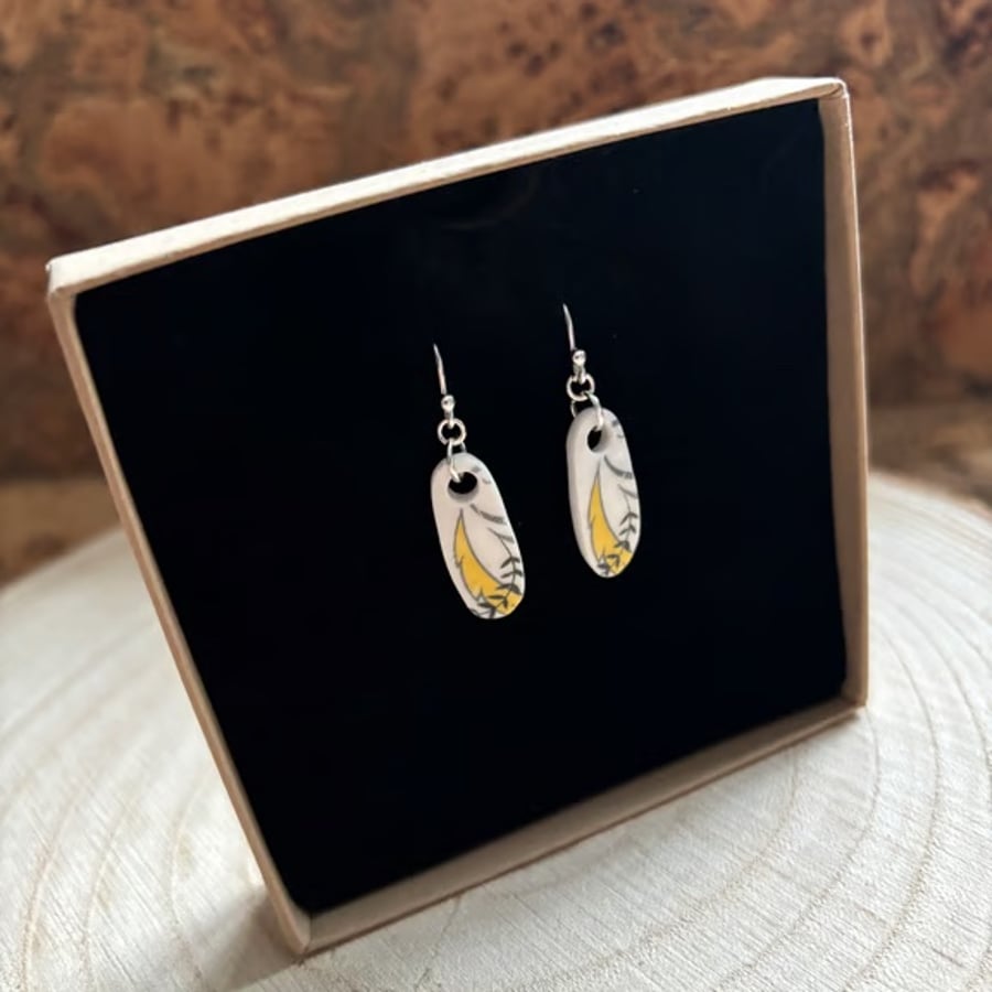 Handmade Earrings, Unique, Sterling Silver Eco Friendly Gifts