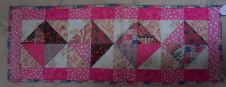 Homemade Patchwork Table runner. 100% cotton fabric