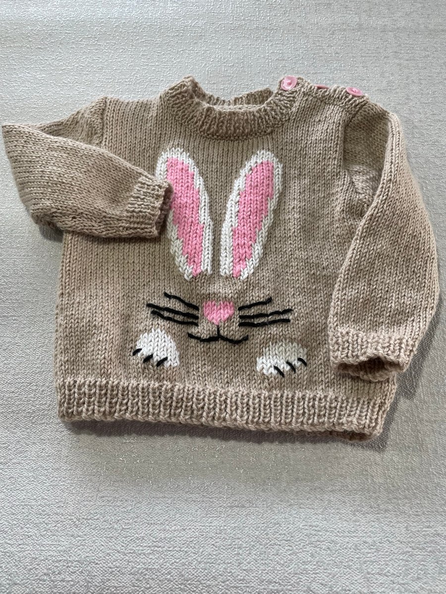 Jumper with rabbit face design