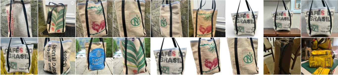 Coffee bean sack tote-Medium