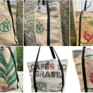 Coffee bean sack tote-Medium