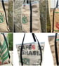 Coffee bean sack tote
