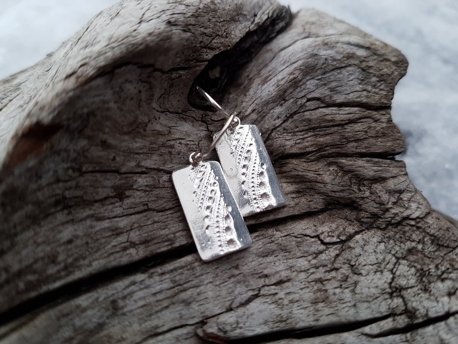 Cuban Shell Print Earrings