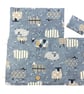 interchangeable and double pointed needle case with blue sheep, knitting needle  - Image 6