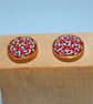 Hand Crafted Ear Studs - Modern Rustic Chic - Image 2