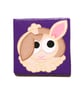 Rabbit Fridge Magnet - original magnetic art of cute white and brown bunny - Image 2
