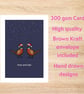 Mum and Dad Christmas Card - Pheasant Christmas Card - Hand Drawn A6 Xmas card - Image 6