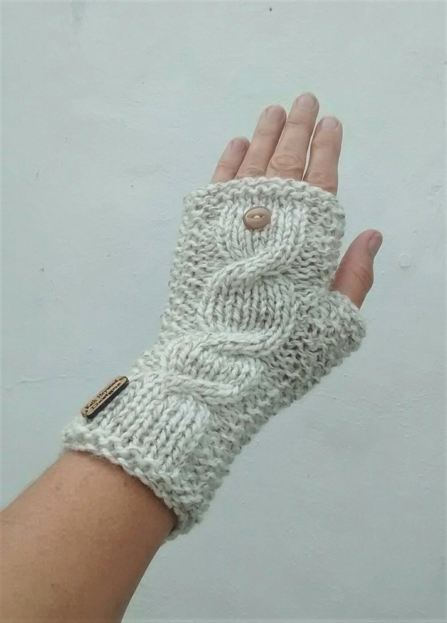 Fingerless Gloves, Knitted Wrist Warmers
