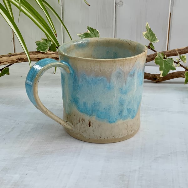 Winter wood & norse blue glazed mug