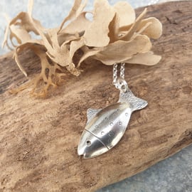 Silver fish pendant