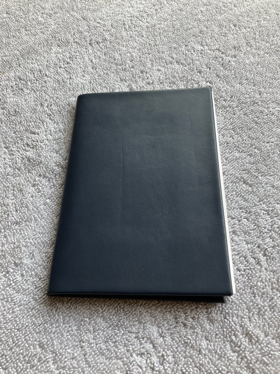 A6: Softcover - Dark Navy Blue coloured Leather bound Sketchbook - FREE SHIPPING