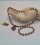 Chocolate Pearl and Gold Spacer Necklace with Star Pendant,  Gift for Her