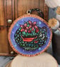 Houseplant Dragon Guardian Pyrography Hanging wood slice decoration - Image 5