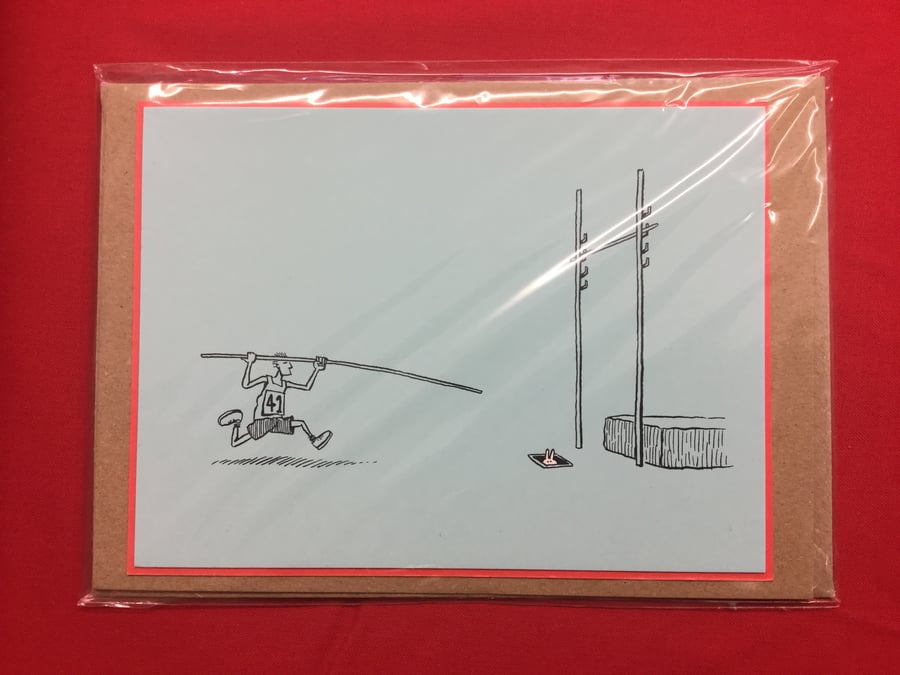 Greeting Card - Bunny and The High Jump