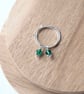 MAY Birthstone Crystal Hoop Earrings - Image 2