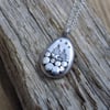 Sterling silver 'alpine' nugget pendant 