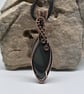 Wrapped and Woven Banded Agate Unisex Pendant - Image 6