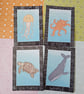 Ocean Postcards, Single or Set of Four: A6 Sea Life Cards