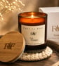 Rose, Damson & Cedarwood Scented Candle - Coconut Wax - Handmade Gift Box