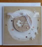 Christmas Card - Wreath With Cream Poinsettias- Festive Wishes - Image 7