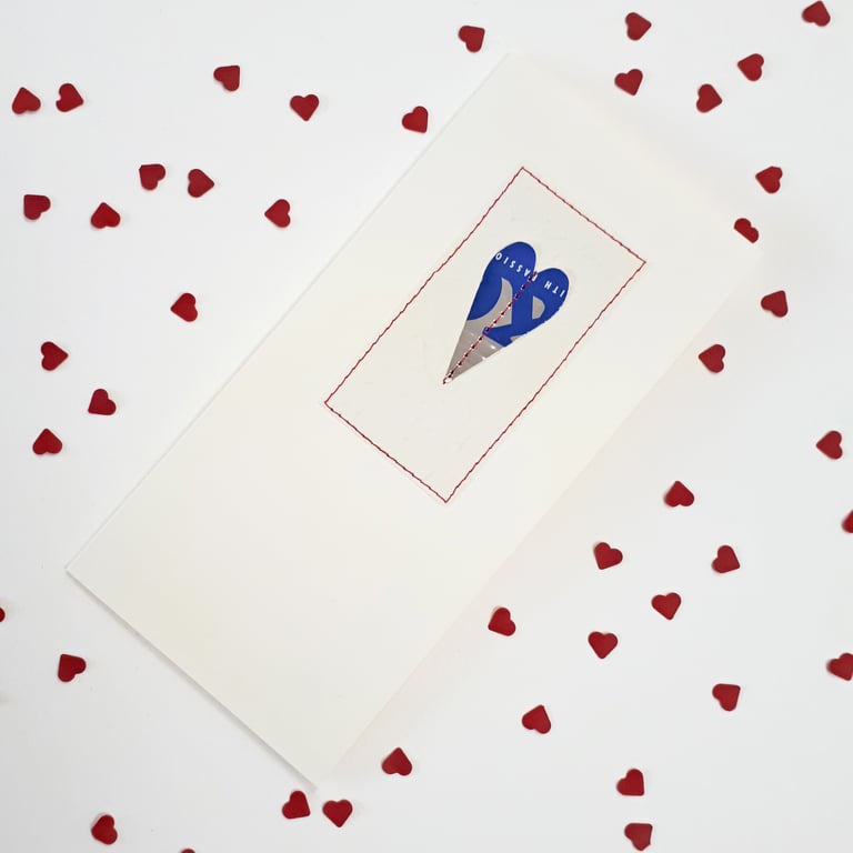 Recycled Aluminium Heart Cards