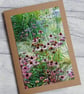 Flower Border Photo Greetings Card - Image 1