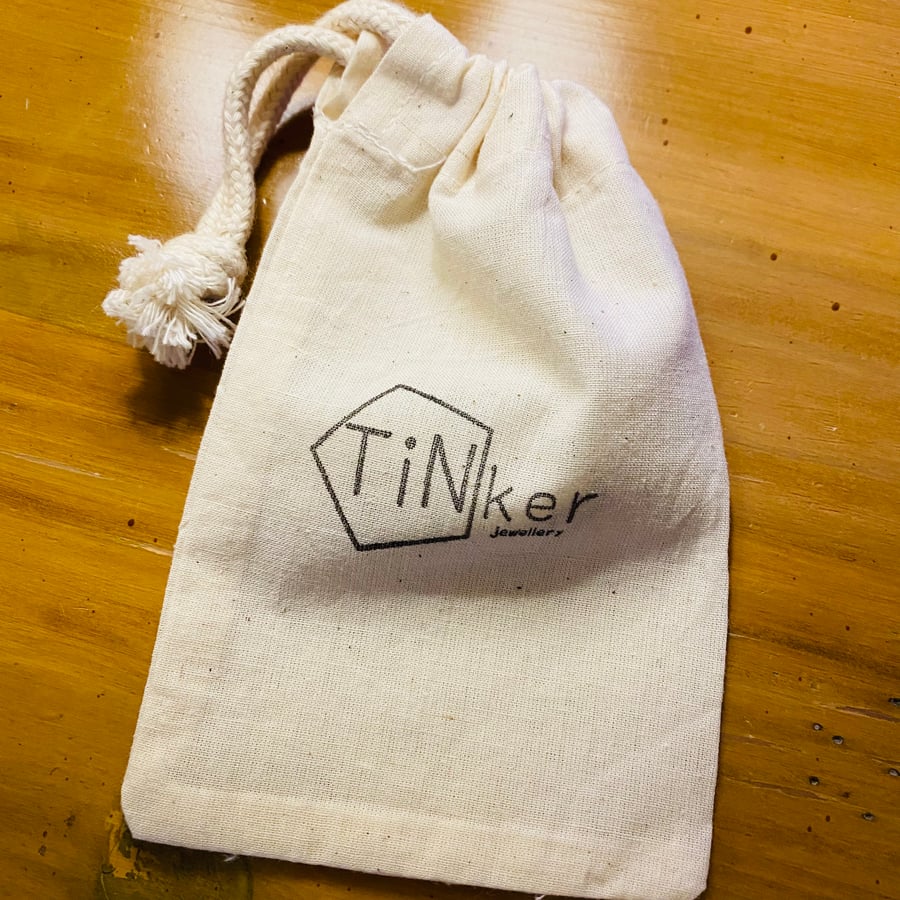 Tinker Jewellery natural cotton gift bag