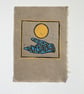  She Who Knows, Limited editon reduction linocut print, - Image 2