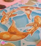 Koi Pond A4 Art Print - Original Illustration - Art Prints - Image 3
