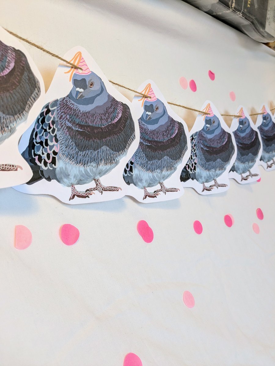 Party Pigeon Bunting Garland 