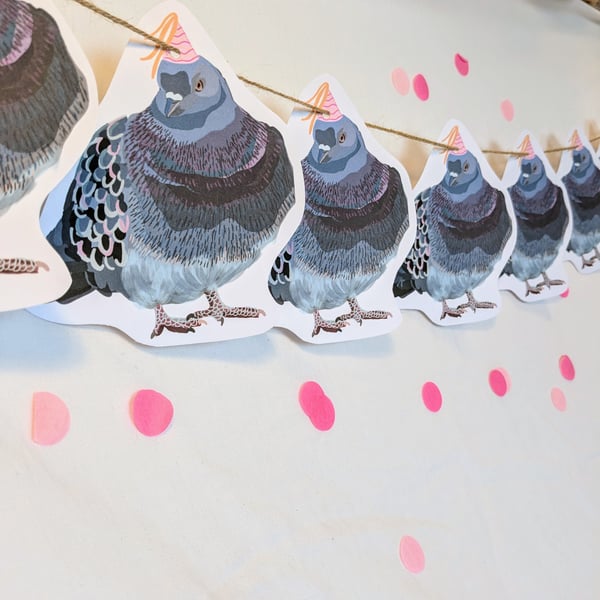 Party Pigeon Bunting Garland 