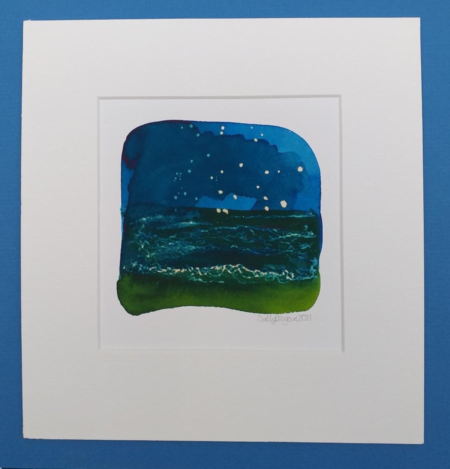 Inky Seascape Limited Edition Print