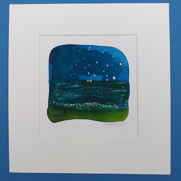 Inky Seascape Limited Edition Print