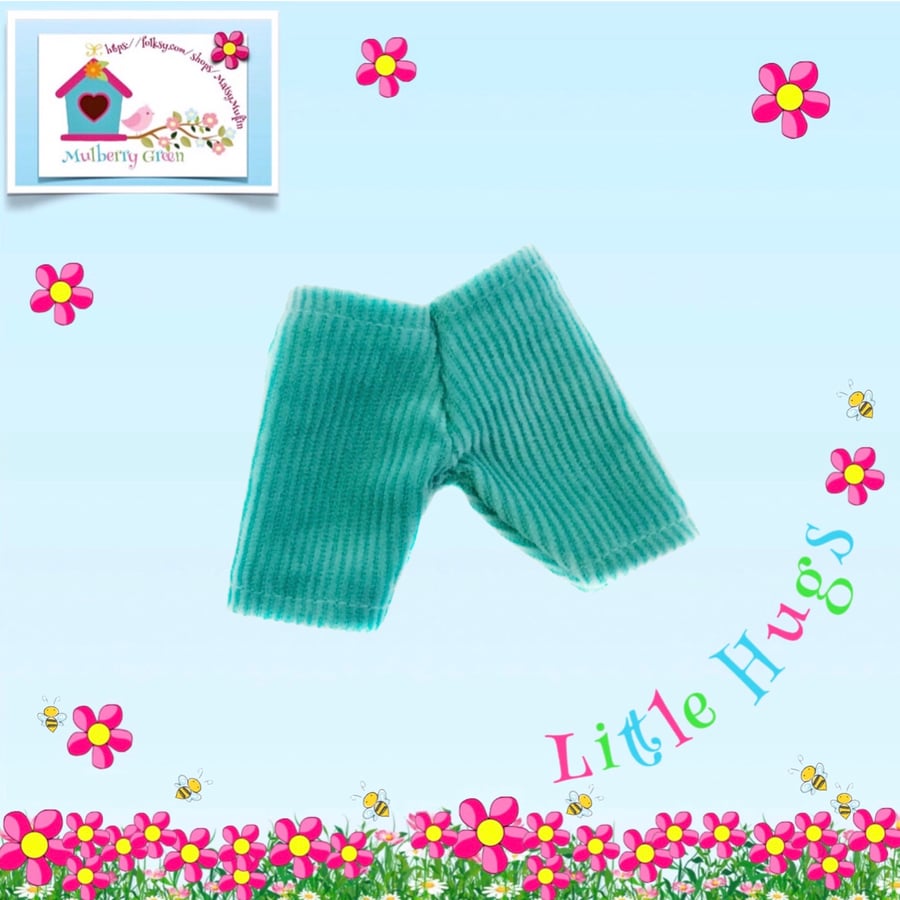 Reserved for Kat Little Hugs’’ Turquoise Cord Trousers