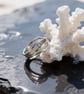 Silver And Gold Topaz Wave Ring - Image 3