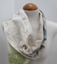 Green Blue Scrap Fabric Scarf - Image 3