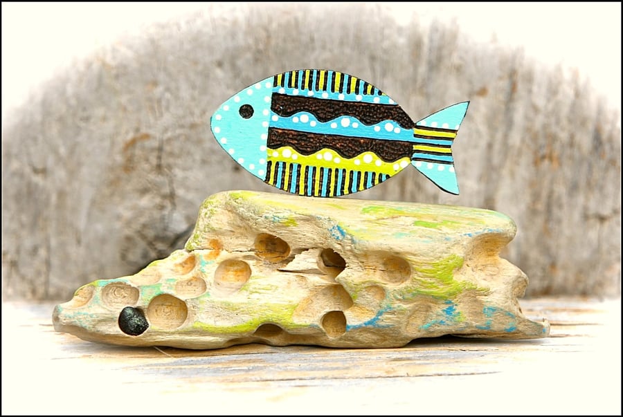 Wooden Fish Sculpture